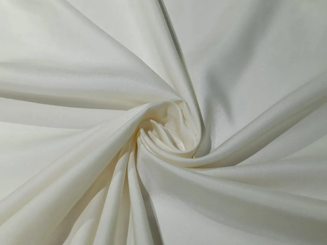 100% Pure Silk Original Double Horse Boski white ivory color Fabric 36" wide [9182]