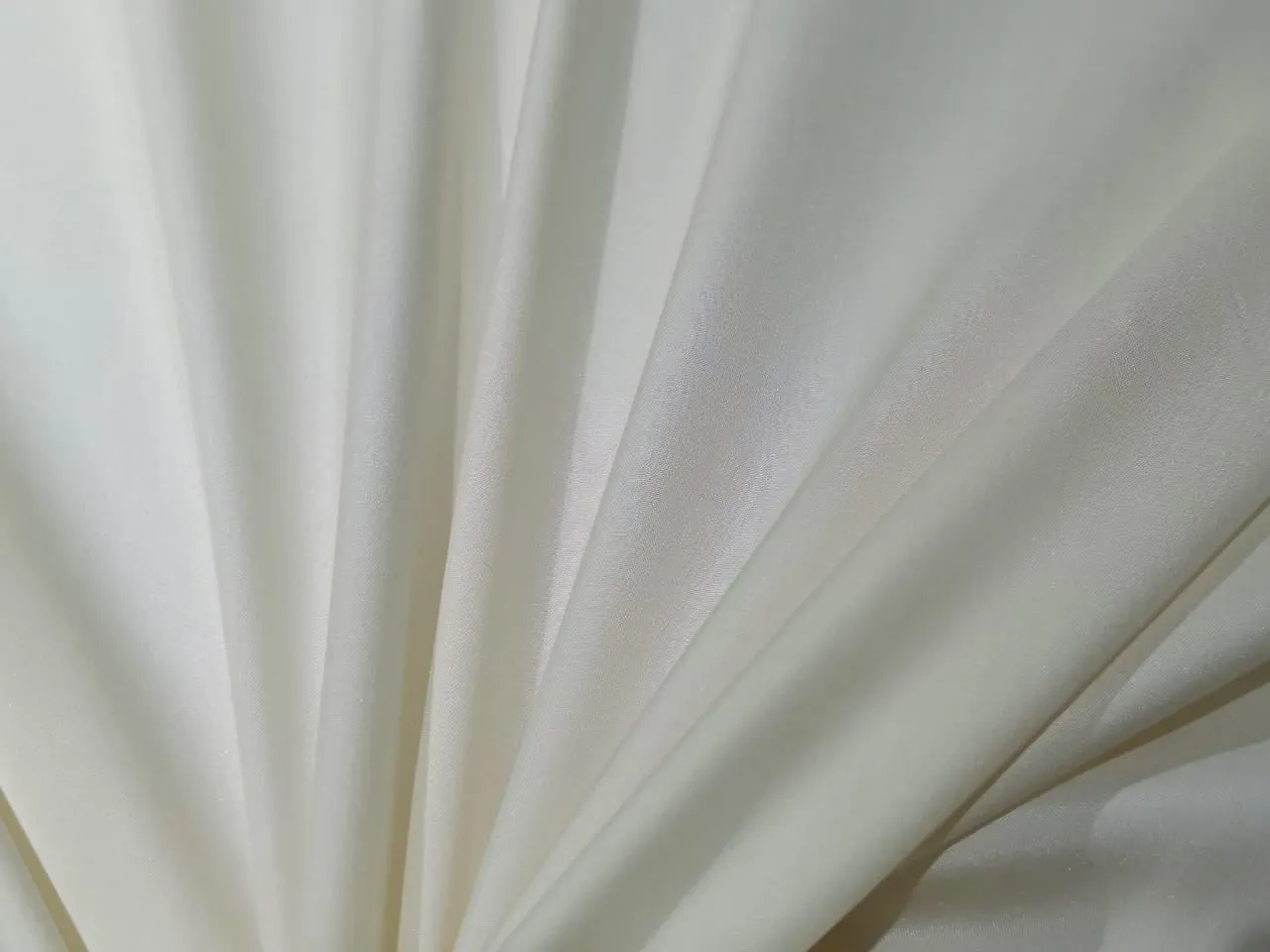 100% Pure Silk Original Double Horse Boski white ivory color Fabric 36" wide [9182]