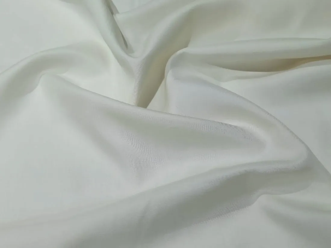 100% Pure Silk Original Double Horse Boski white ivory color Fabric 36" wide [9182]