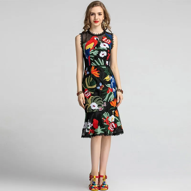 Bloom Embroidered Dress