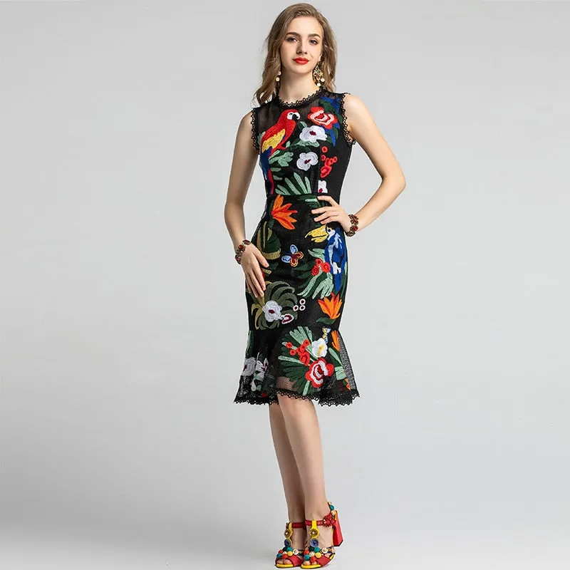 Bloom Embroidered Dress