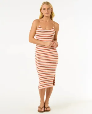 Bobbi Stripe Midi Dress in Multi