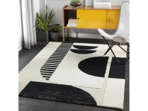 Brooklyn Black&White Modern Wool Rug