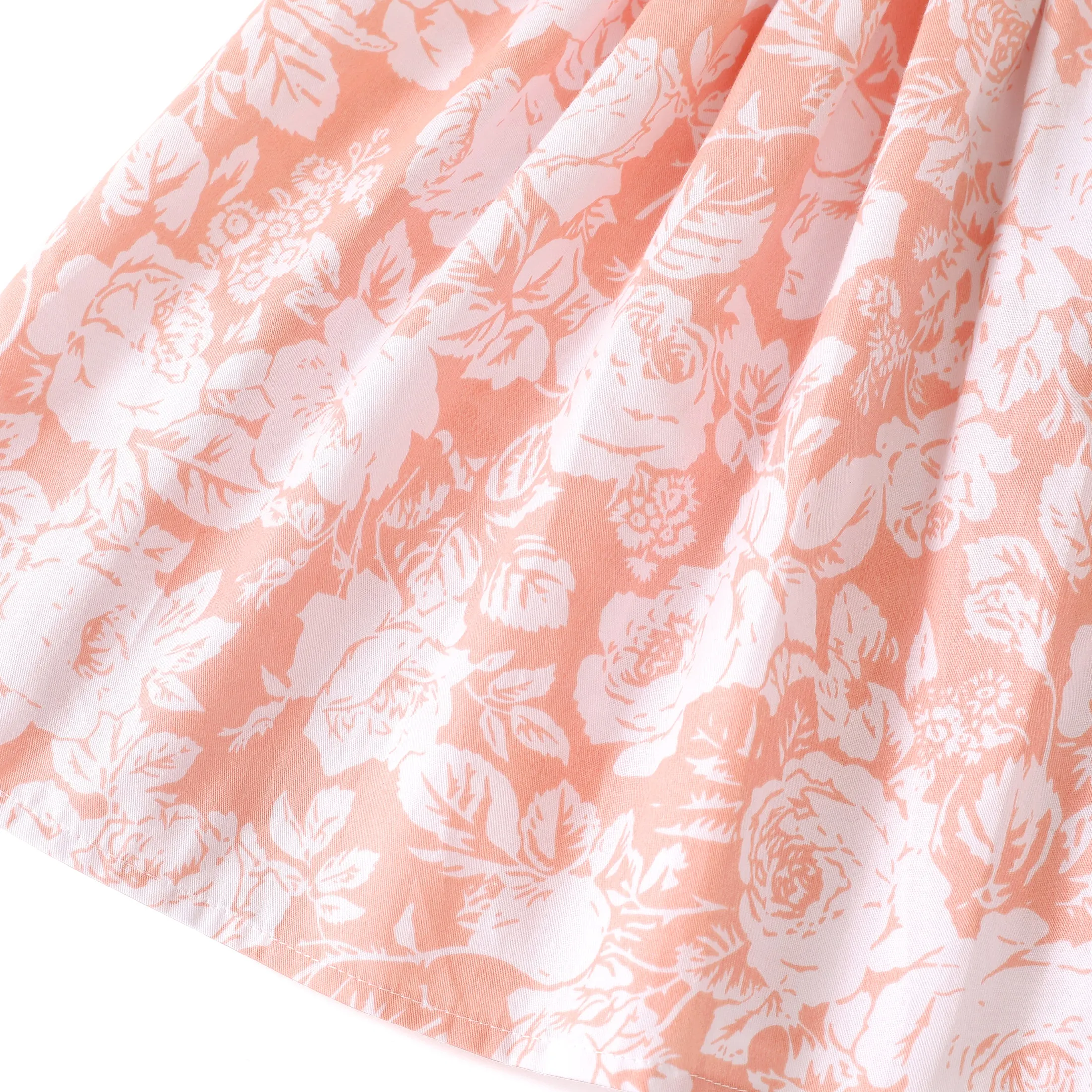 Flofallzique Floral Girls Dress Scoop Back 1/2 Sleeves Vintage Midi Dress Cute Kids Clothes