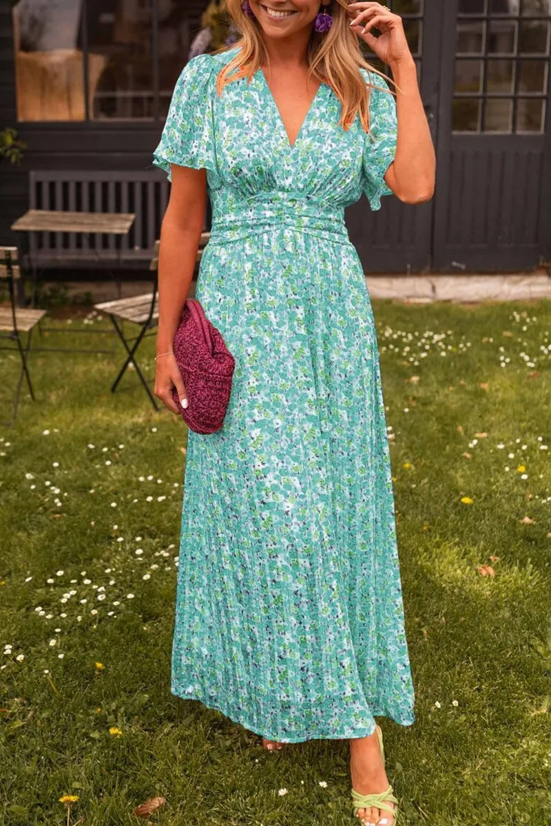 Florencia™ | Women's Vibrant V-Neck Maxi Dress