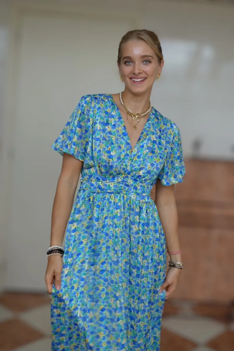 Florencia™ | Women's Vibrant V-Neck Maxi Dress