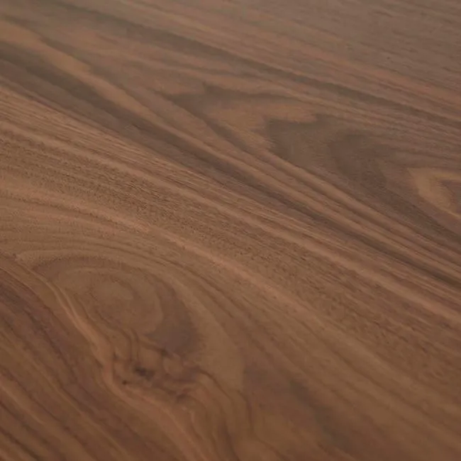 GlobeWest Seb Round Dining Table, Walnut