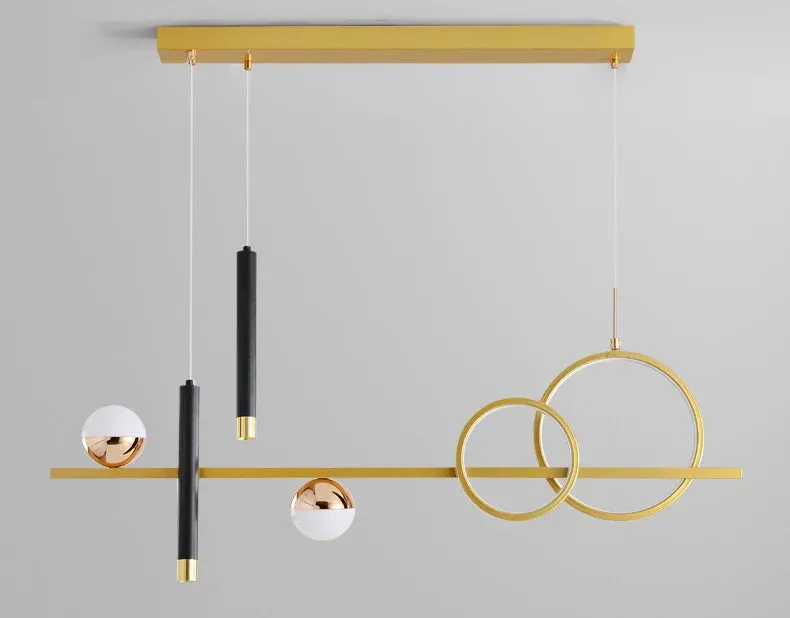 Komnab Modern Minimalist LED pendant Lights with Remote Control Spotlight