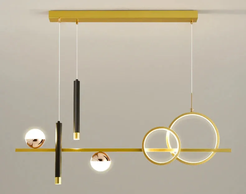 Komnab Modern Minimalist LED pendant Lights with Remote Control Spotlight