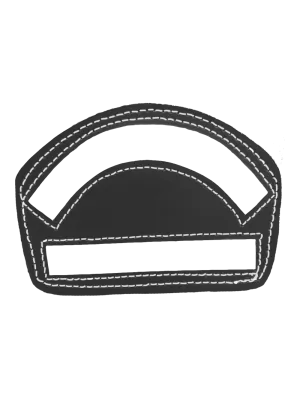 Modern 3 3/4" Leather Front