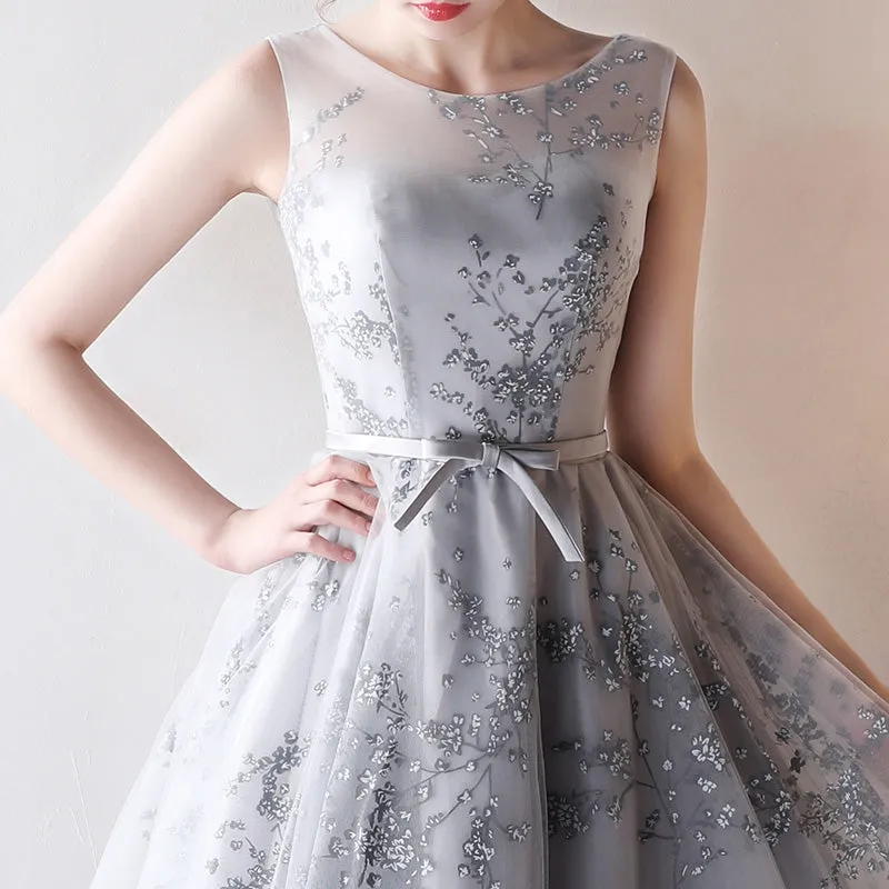 Petal Embroidered Homecoming Dress