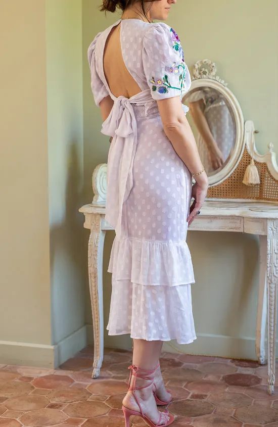 Polka Dot Print Mermaid Dress