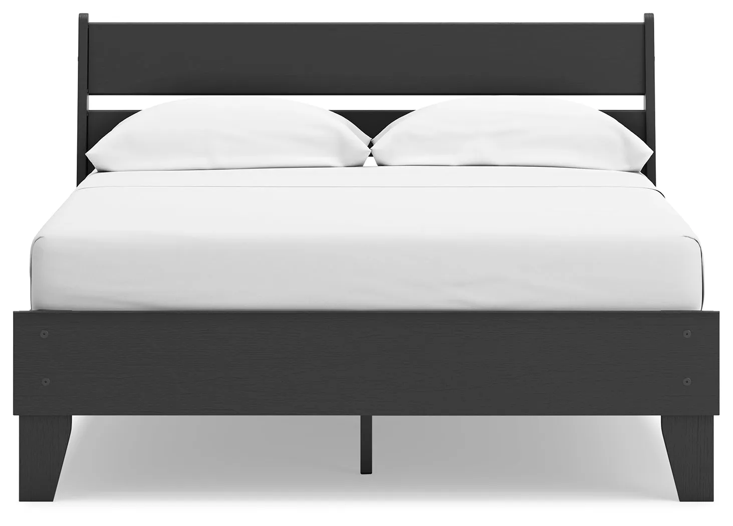 Socalle Full Panel Platform Bed with Dresser, Chest and Nightstand in Black