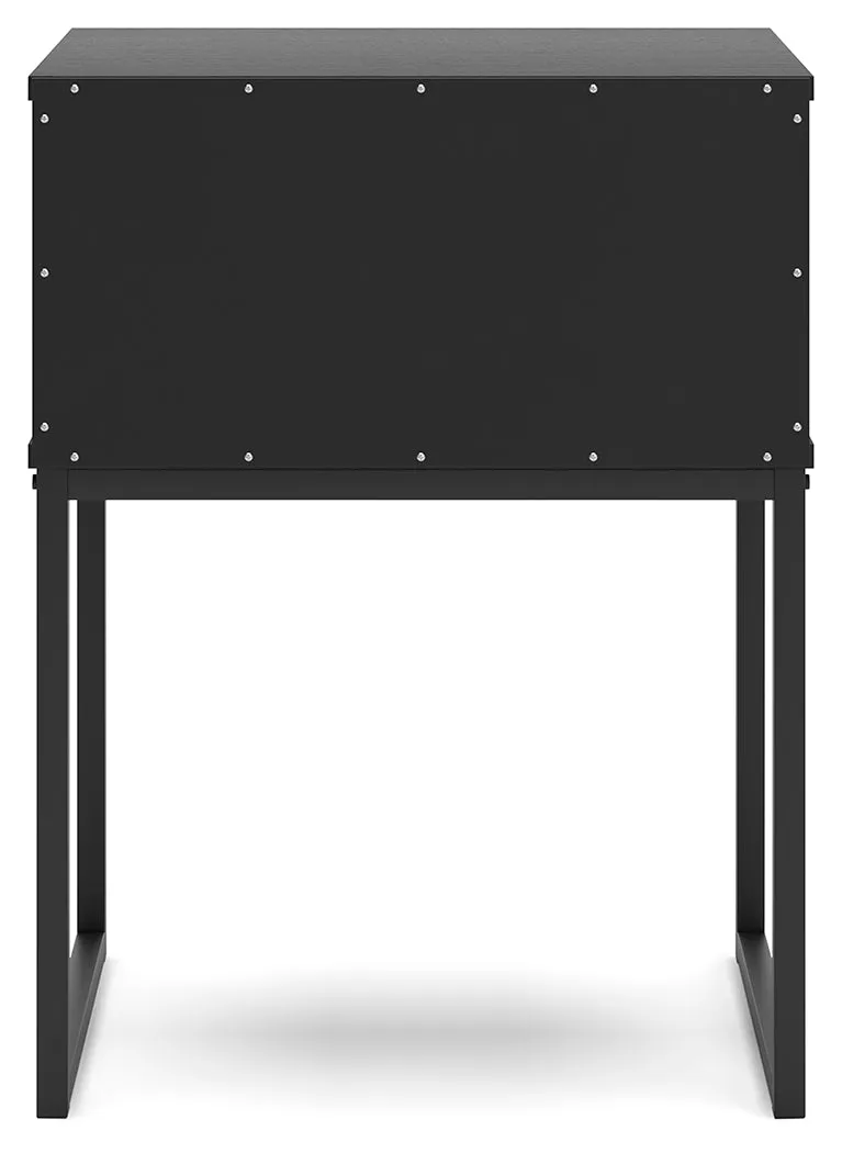 Socalle Full Panel Platform Bed with Dresser, Chest and Nightstand in Black