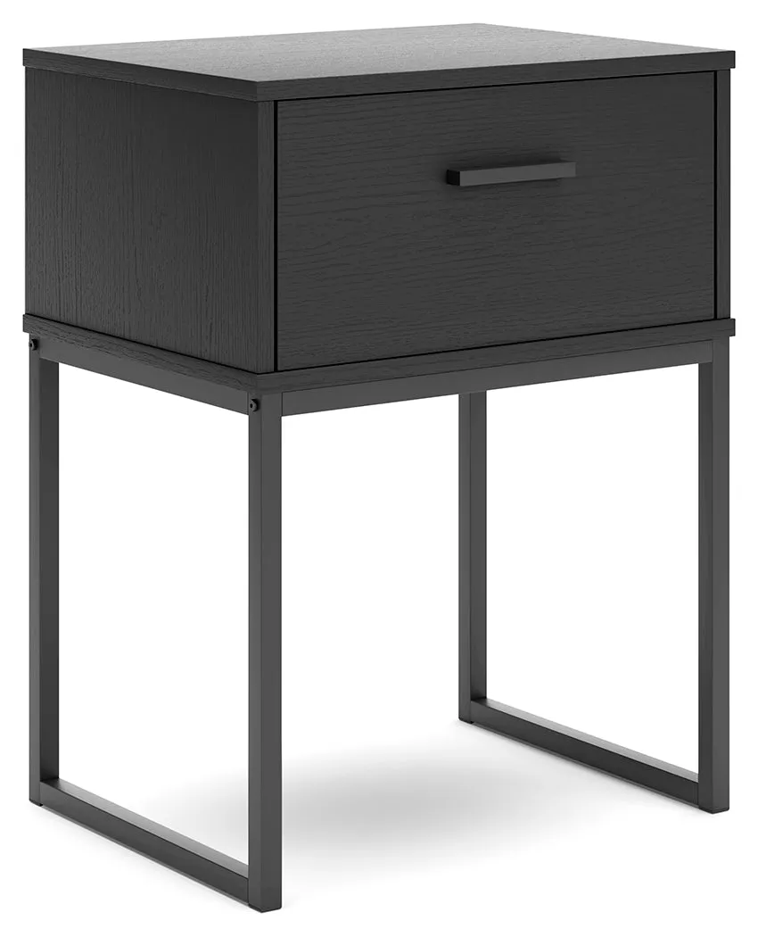 Socalle Full Panel Platform Bed with Dresser, Chest and Nightstand in Black