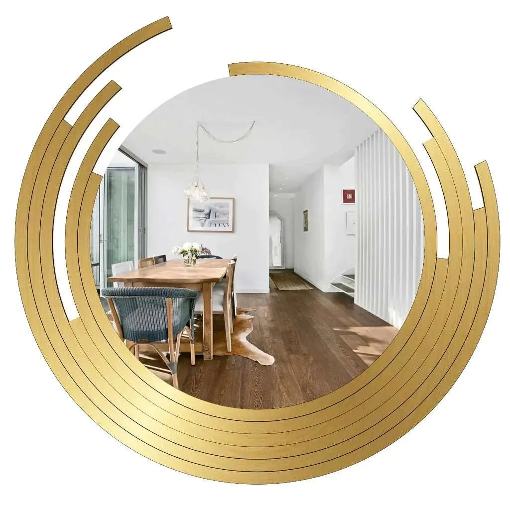 Stylish and Modern Designer Metal Moon Wall Mirror | 24 inches